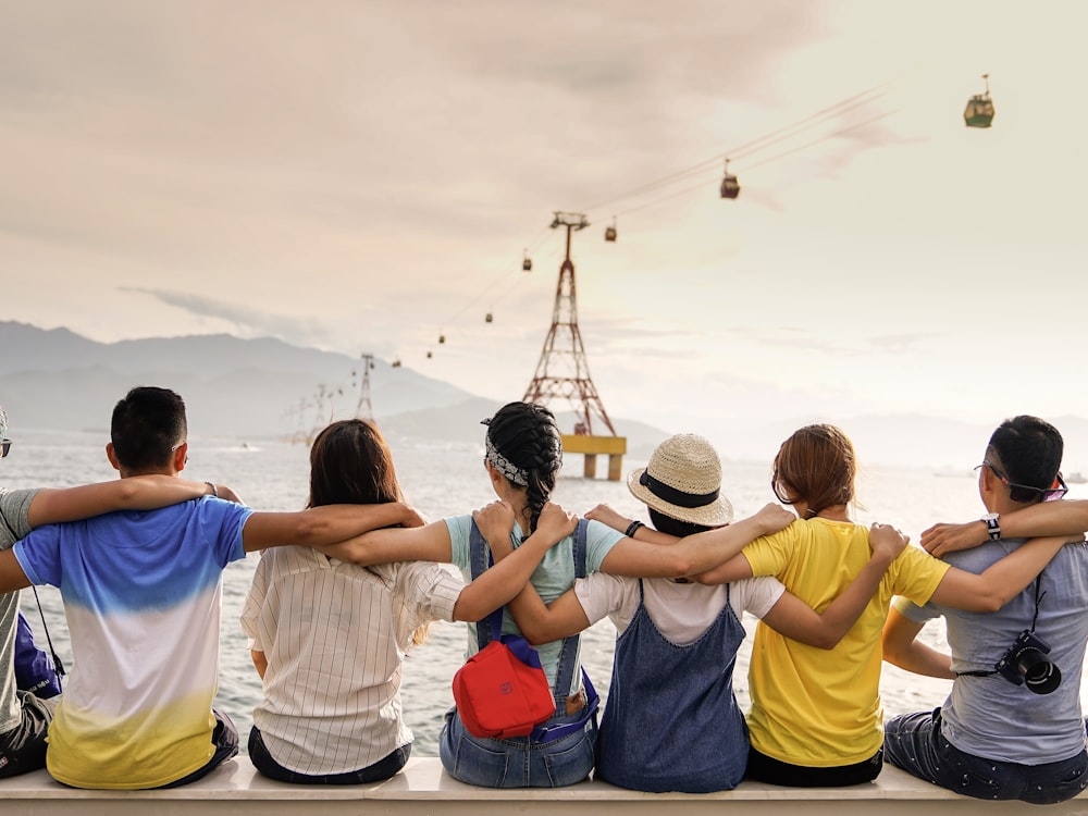 People from a shared community gathering outdoors